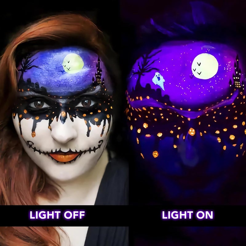 BeeLinks Halloween LED Black Light: 15W Spot Lights Outdoor UV Spotlight for Halloween Christmas | 2 PacK 110V Plug-in Blacklight with IP65 Waterproof for Party Body Paint Fluorescent Poster Neon Glow - Image 3